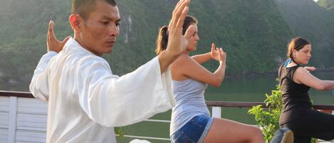 Chambre Double Deluxe, balcon, vue baie | Terrasse/Patio