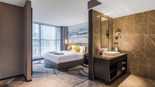 Room - Rezen Dong Hotel Chengdu Tianfu Plaza Store (Chengdu)