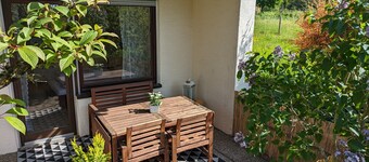 Holiday Apartment Wiesenblümle with Private Terrace, Garden, and Wi-Fi