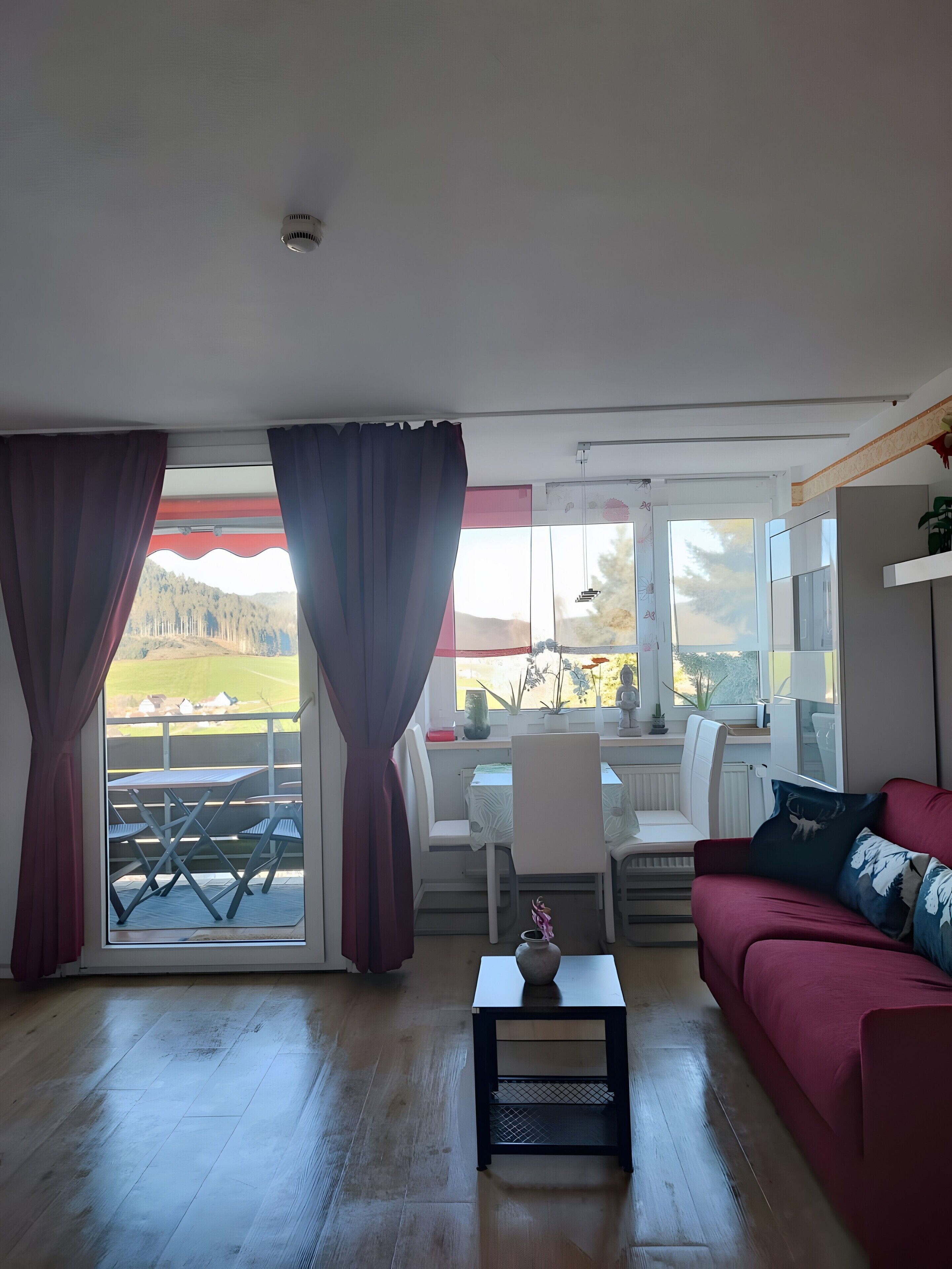 Fernseher, DVD-Player, Tischtennisplatte