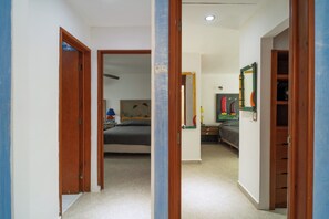3 bedrooms, iron/ironing board, travel cot, WiFi