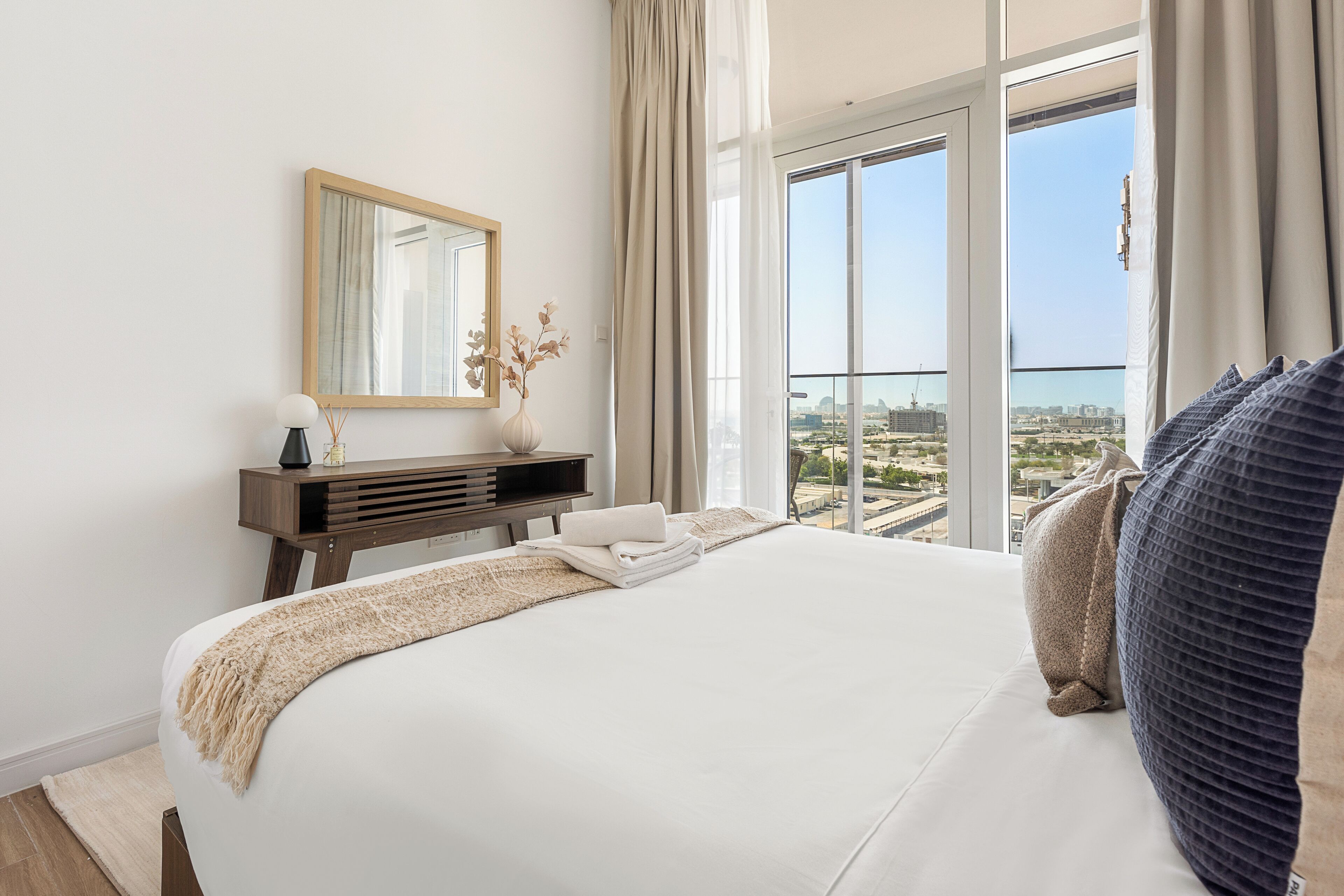 Superior Apartment | Egyptian cotton sheets, premium bedding, memory foam beds, in-room safe