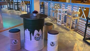 Área de estar no saguão