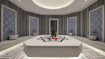 Turkish bath/hammam, 4 treatment rooms, massages