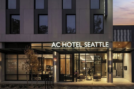 Front of property – evening/night. AC Hotel by Marriott Seattle Downtown