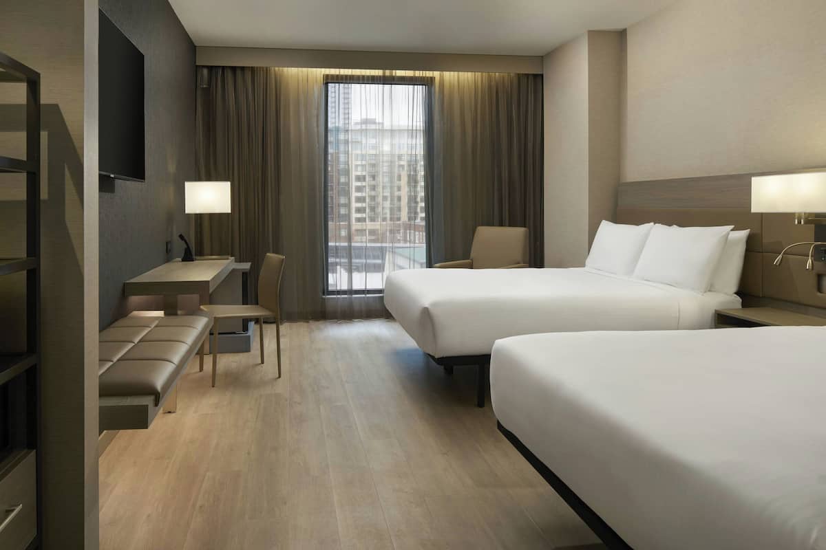 Premium bedding, pillow-top beds, in-room safe, desk