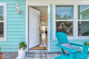 Exterior detail - Beachy, Brand New & Open for Summer! Family Home 5 min. Bike to Beach, 15 min. Drive to Downtown! (St. Augustine)