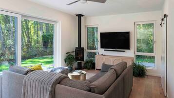 TV connectée, cheminée