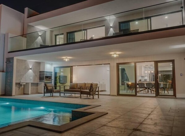 Una piscina riscaldata