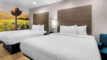 Ropa de cama de alta calidad, colchones con pillow-top y escritorio