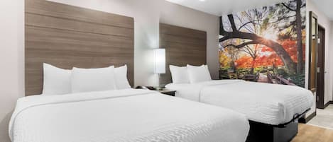 Room, 2 Queen Beds, Non Smoking (Efficiency) | Premium bedding, pillowtop beds, desk, laptop workspace