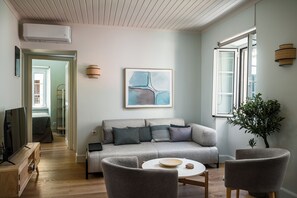 Superior Apartment, 2 Bedrooms, City View | Living area