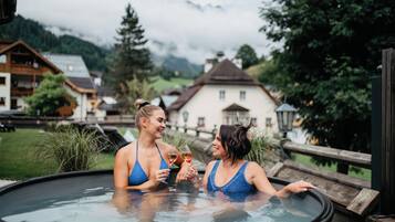 Sauna, hot tub, steam room, deep-tissue massages, sports massages