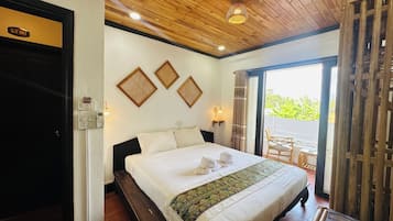 Chambre Double Supérieure, patio | Draps en coton égyptien, literie de qualité supérieure