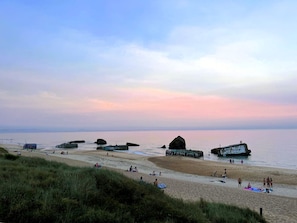 Vlak bij het strand