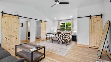 5 bedrooms, iron/ironing board, travel crib, WiFi
