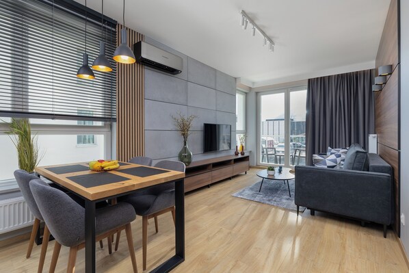 Living room - Apartment Centre of Szczecin by Renters (Szczecin)