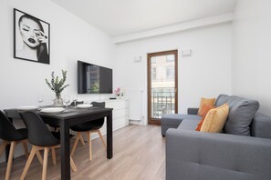 Apartment, 1 Bedroom, Kitchen | Living room - Spacious Apartment for 4 by Renters (Warsaw)