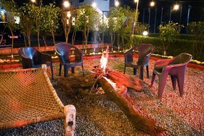 Blick von der Unterkunft