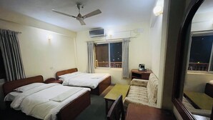 Deluxe Double Room, Mountain View | Desk, laptop workspace, WiFi (free), bed sheets - Hotel Vibe (Pokhara)