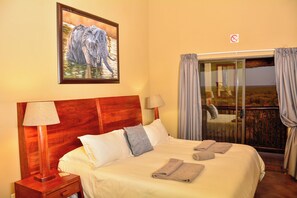 Standard Double or Twin Room, Valley View | Desk, bed sheets