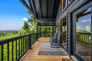 Terrace/patio - New! Peaceful 2BR w/MTN Views*Hot Tub*Arcade Games (Sevierville)