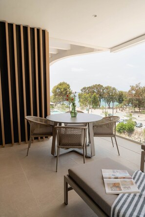 Apartment, 2 Schlafzimmer, Terrasse, Meerblick | Terrasse/Patio