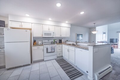 Tannery Creek! Condo with water view + pool!