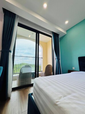 Egyptian cotton sheets, premium bedding, pillowtop beds - Medius Terra Residences (Phu Quoc)