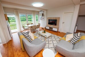 Luxury Villa, Private Pool | Living area