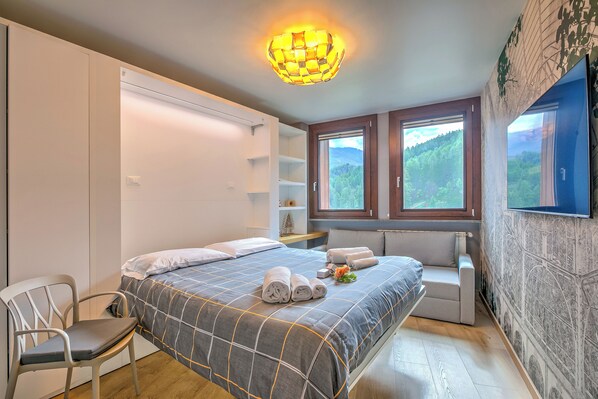 1 bedroom, laptop workspace, WiFi, bed sheets - Il Mughetto Campo Smith On The Ski Slopes (Bardonecchia)