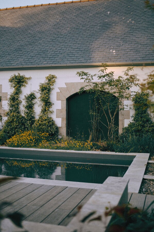 A heated pool