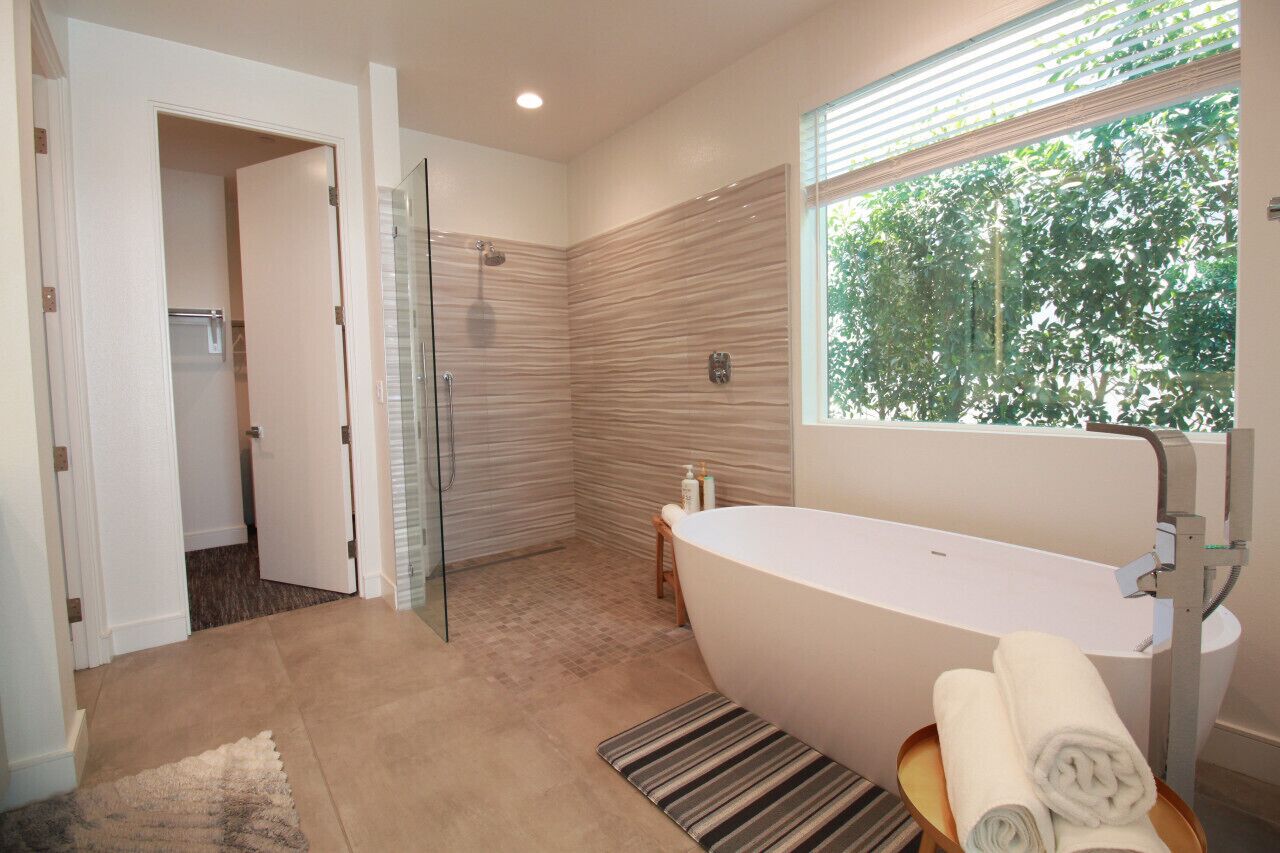 Hair dryer, towels
