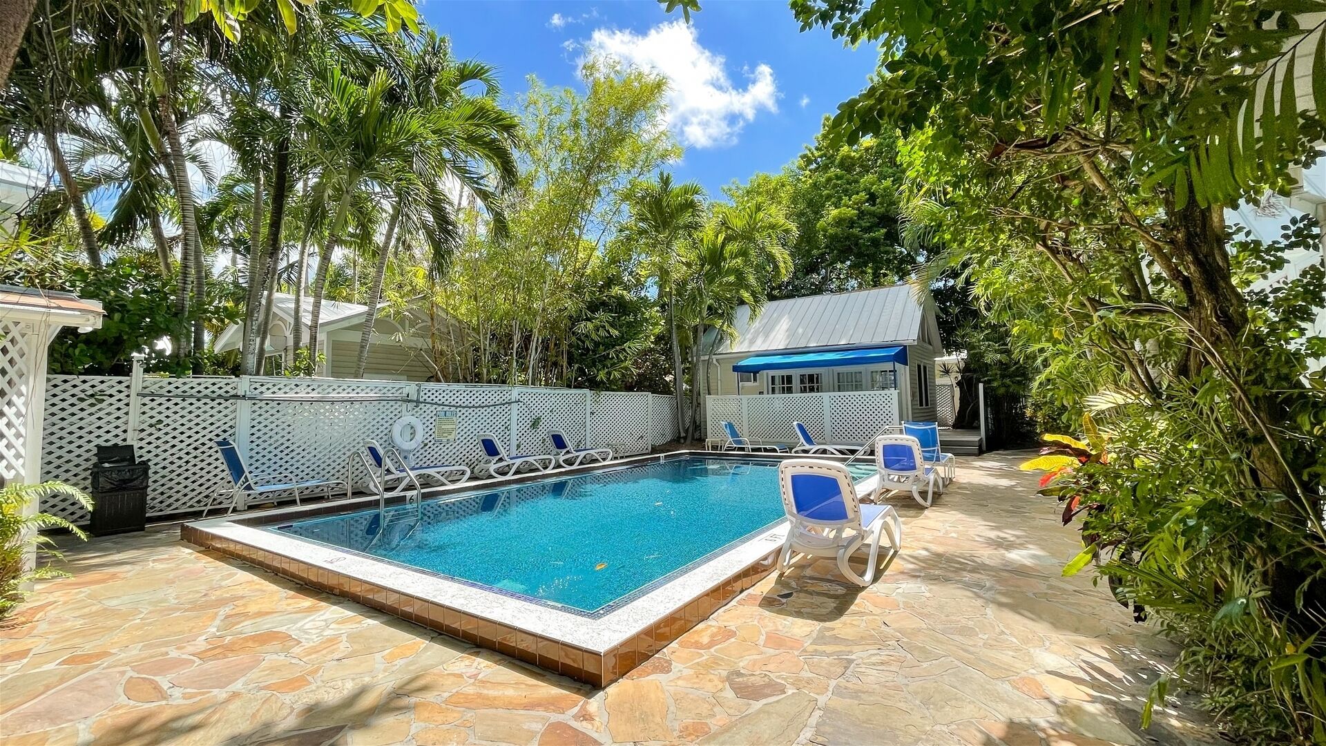 A heated pool