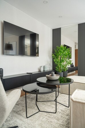 Living room - Wrocław 2 Sypialnie Garaż by Renters (Wroclaw)