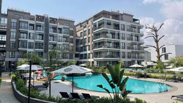Apartment, 1 Schlafzimmer, barrierefrei, eigener Pool | Pool | Außenpool