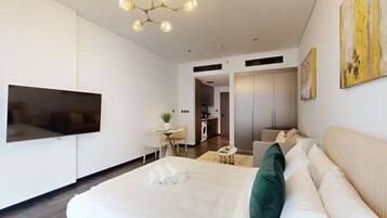 1 soverom, strykejern/-brett, wi-fi og sengetøy