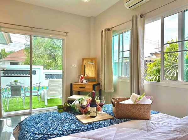 2 soverom, safe på rommet, skrivebord og wi-fi (inkludert)