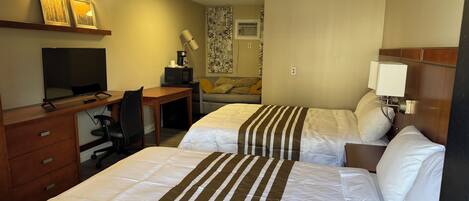 Comfort Double Room, 2 Queen Beds, Non Smoking, Balcony | Desk, iron/ironing board, free WiFi