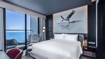 Suite, Non Smoking, Ocean View | Premium bedding, down duvets, memory-foam beds, in-room safe