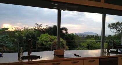 Large calm house surrounded by nature