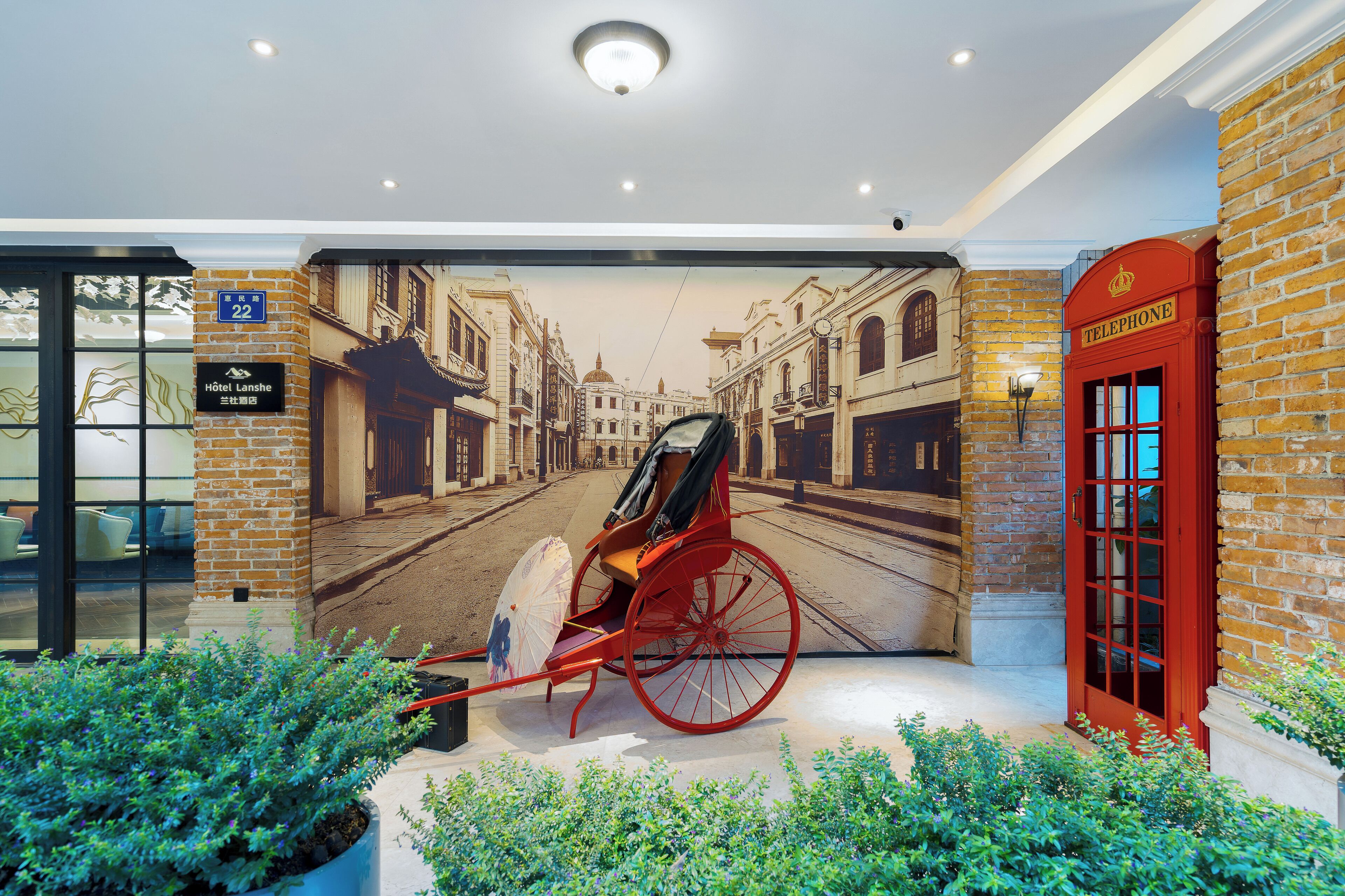 Interior entrance