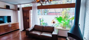 Smart TV, chimenea y videojuegos 
