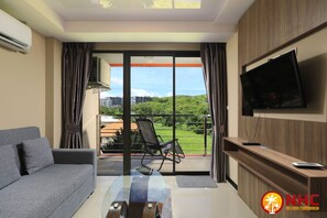 Comfort Apartment, Balcony, Mountain View | Terrace/patio - Naiharn Condominium 1 bedroom 36 sq. m. (Rawai)