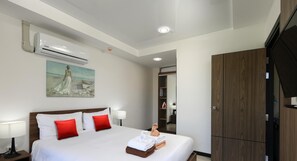 Apartamento conforto, sacada, vista para a montanha | 1 quarto, cofres nos quartos, cortinas blackout