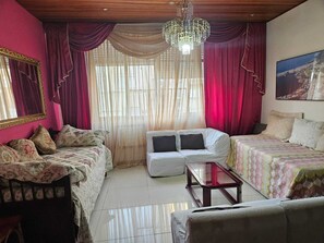 Living area - Copacabana 3 qts 6/10 Pessoas, Quadra da Praia (Rio de Janeiro)