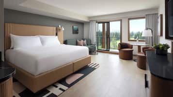 Ropa de cama de alta calidad y minibar