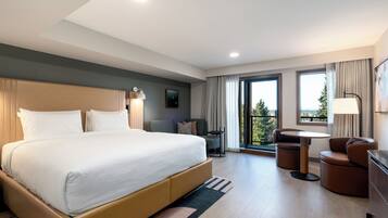 1 makuuhuone, ylelliset vuodevaatteet, minibaari, tallelokero huoneessa