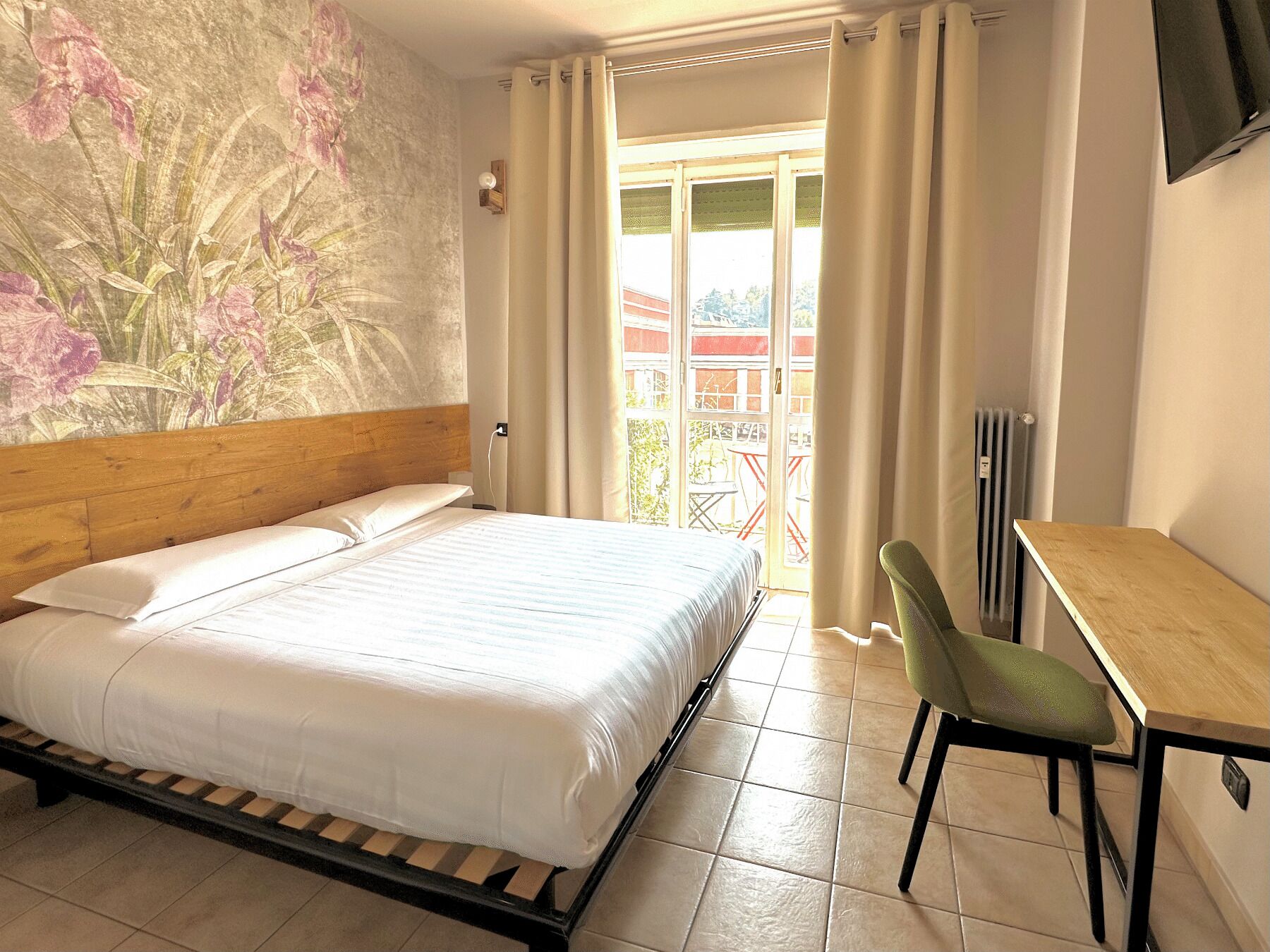 Chambre Double ou avec lits jumeaux, balcon, vue lac