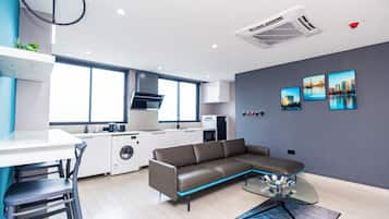60-inch Smart TV with cable channels